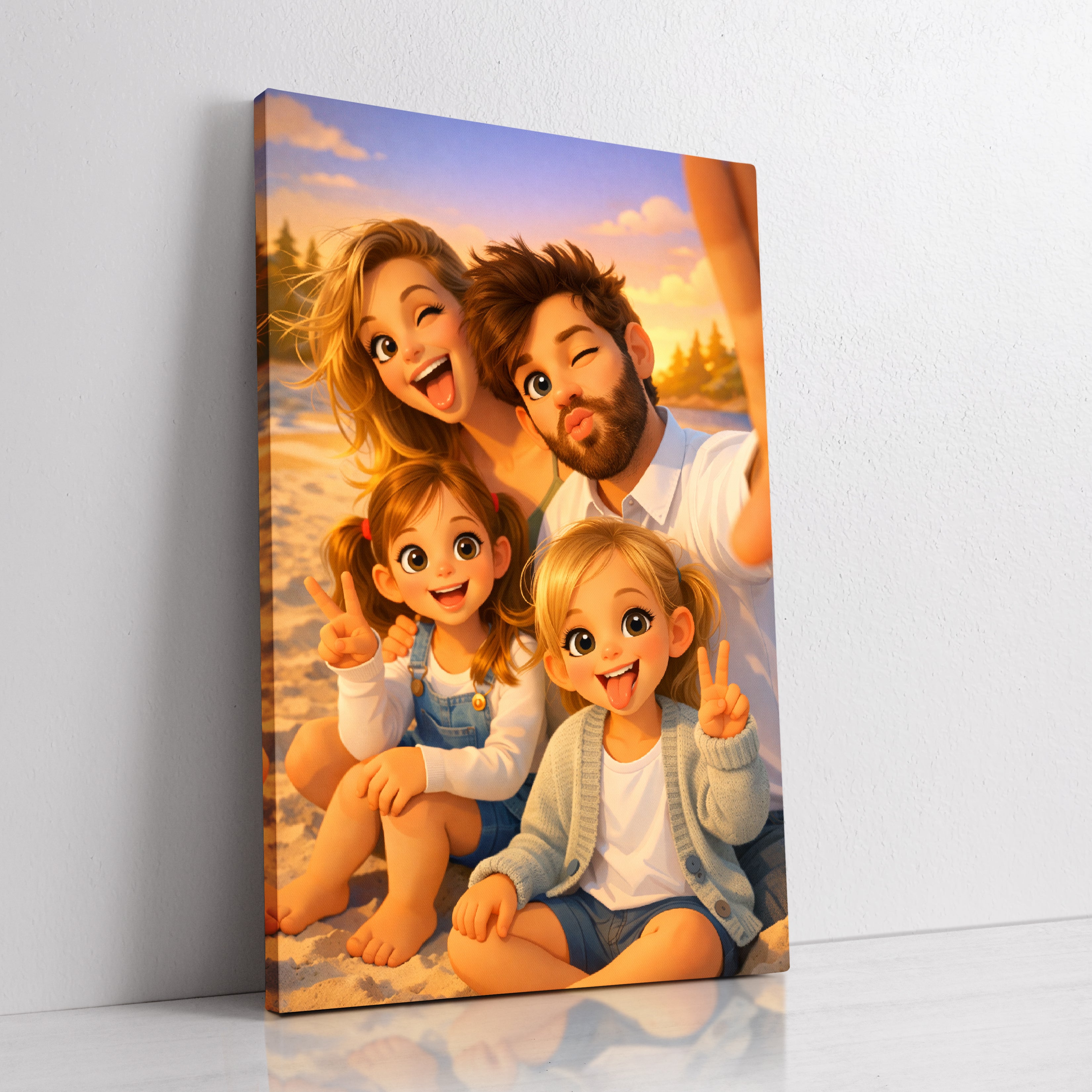 Custom 3D cartoon portrait from photo