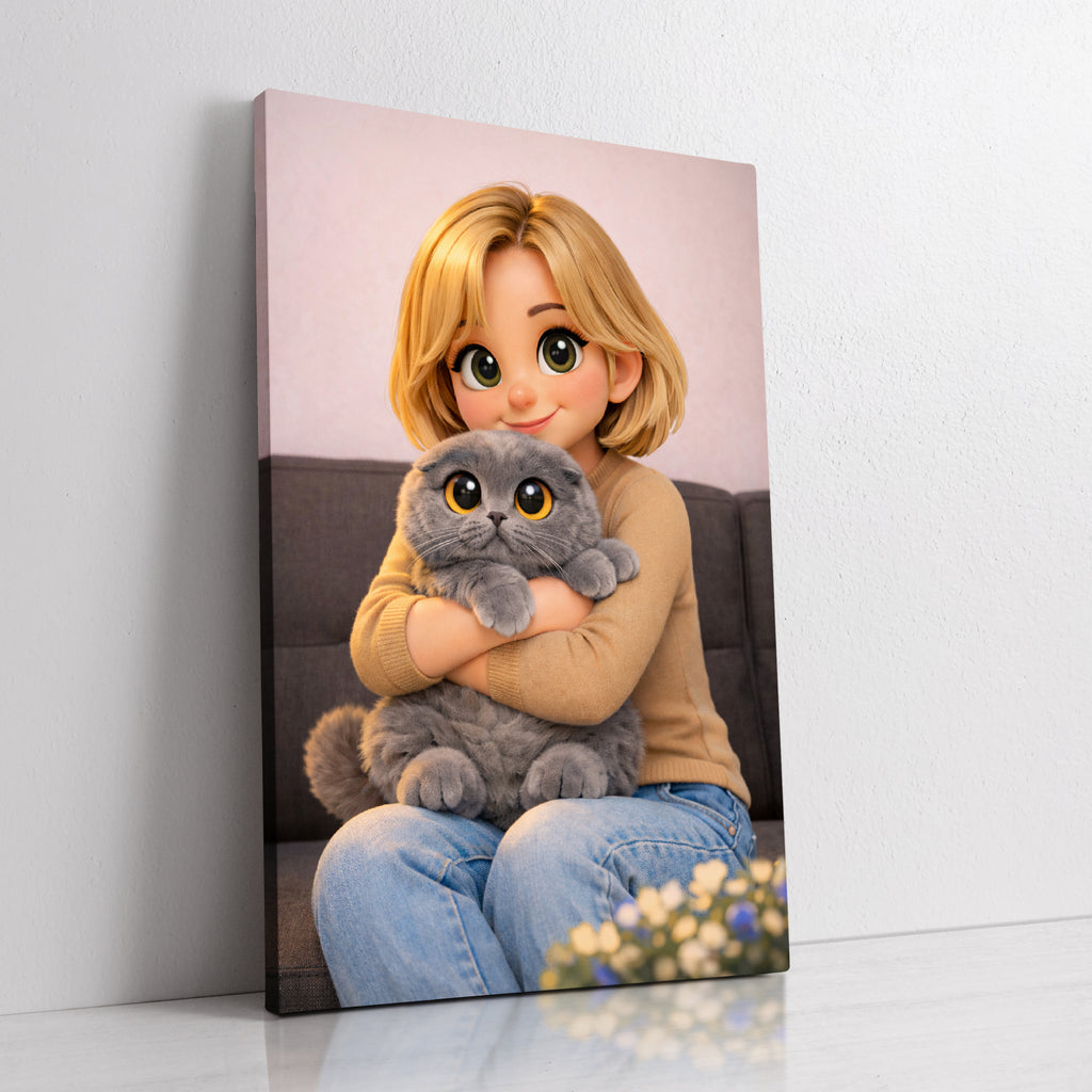 Custom 3D cartoon portrait from photo