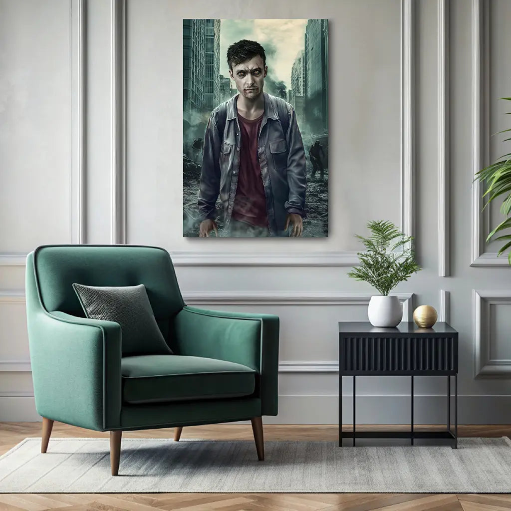 Apocalypse Walker custom personalized zombie wall art canvas