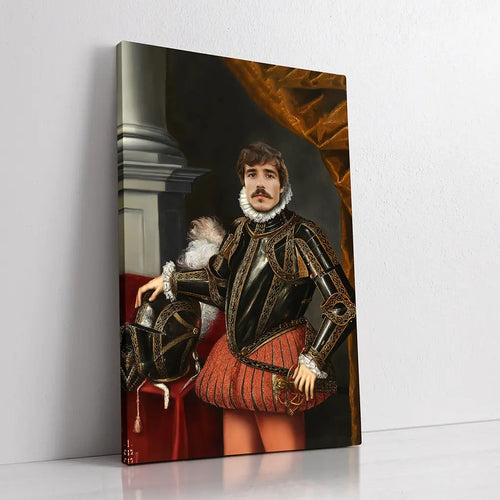 Aristocrat in Armor custom royal portrait