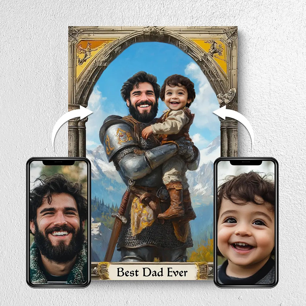 Best Dad Ever Custom portrait from photo