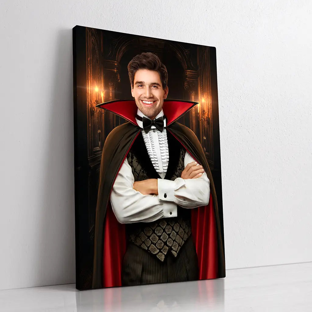 Count Dracula custom personalized vampire portrait