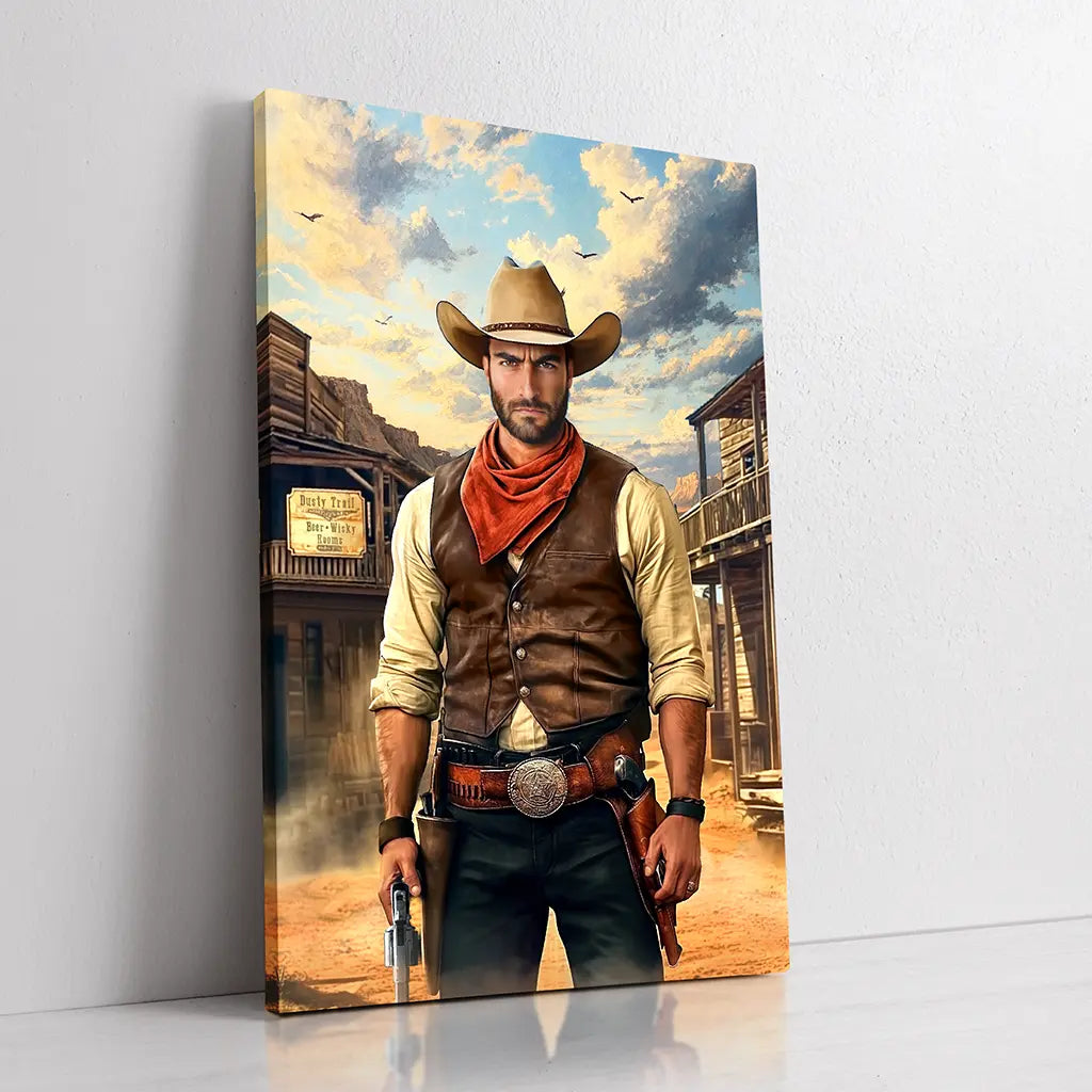 Cowboy of the Wild West custom portrait