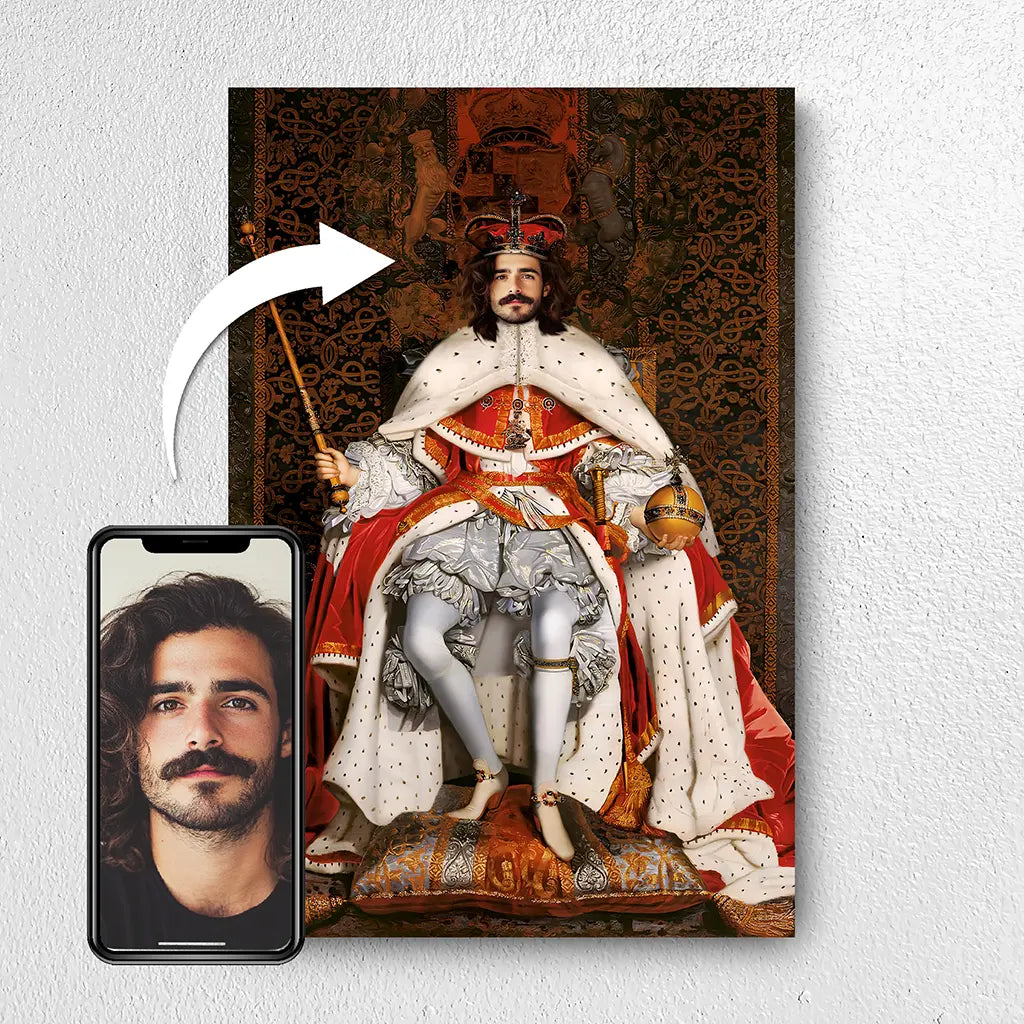 Crowned Glory custom male portrait from photo