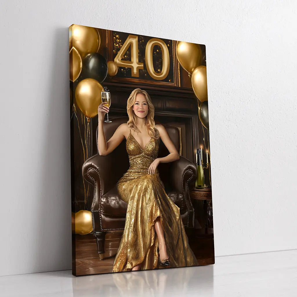 Custom 40th gift for her