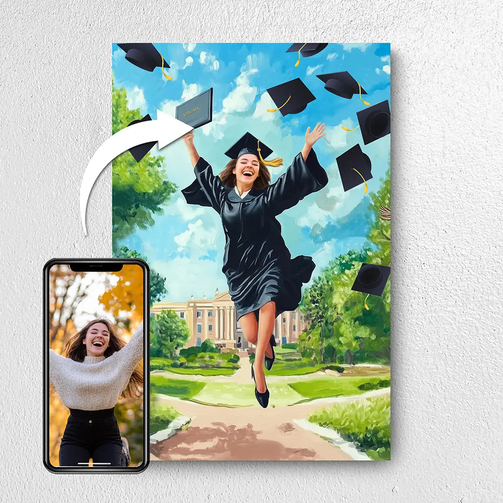 Custom Graduation Portrait from photo