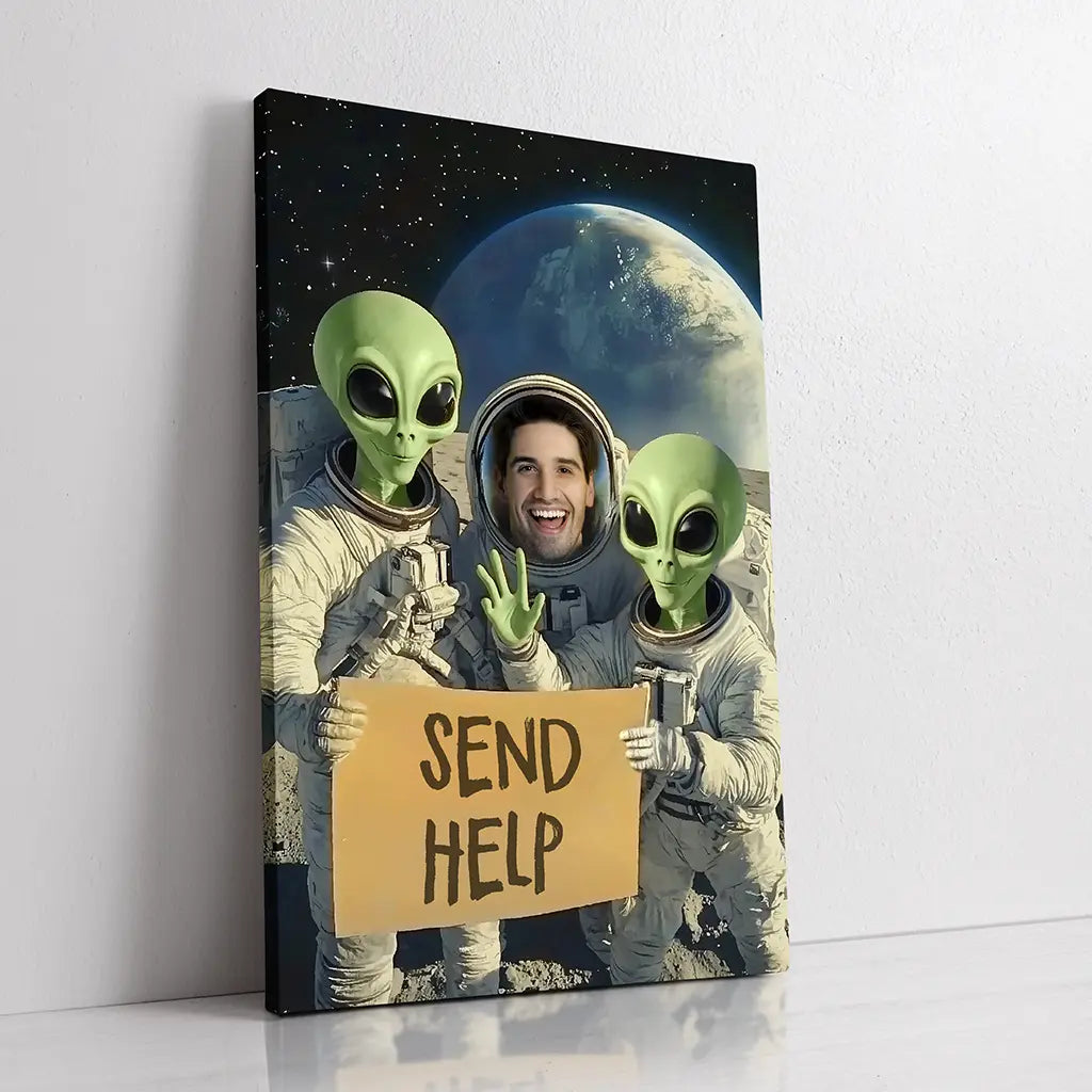 Custom portrait with aliens