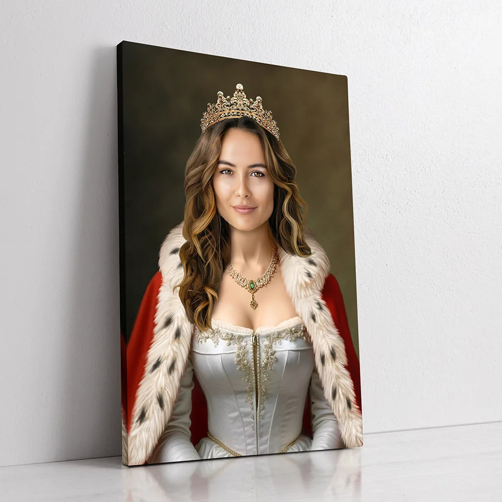 Her Majesty custom personalized female royal portrait