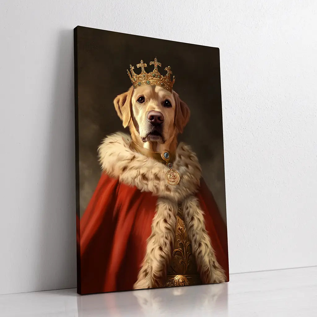 His Majesty custom dog portrait