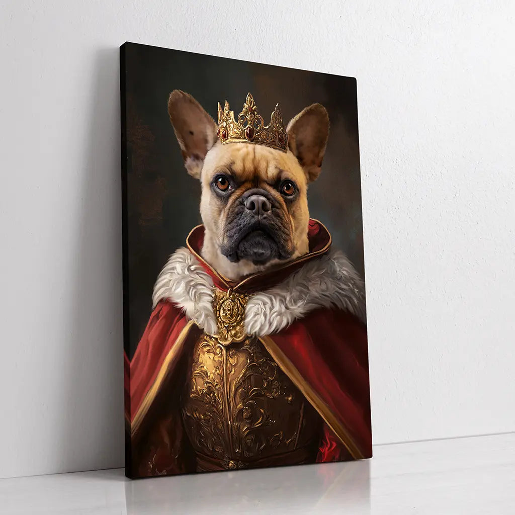 His Majesty custom dog portrait