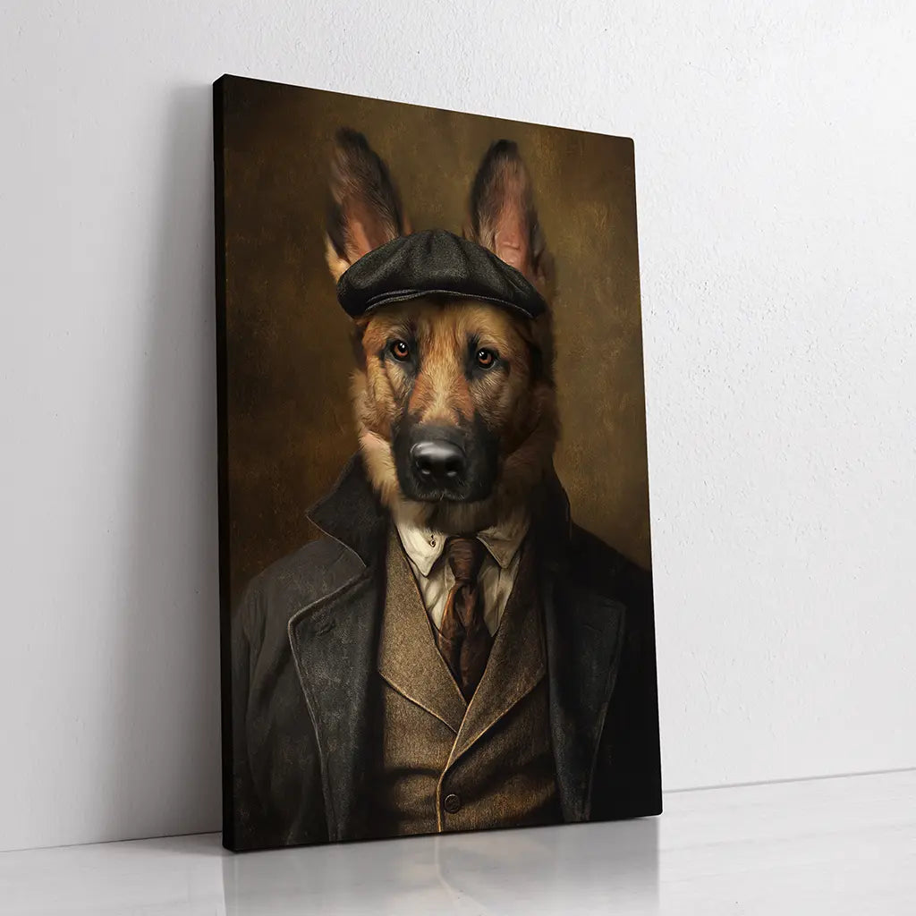 Peaky Gangster custom dog portrait