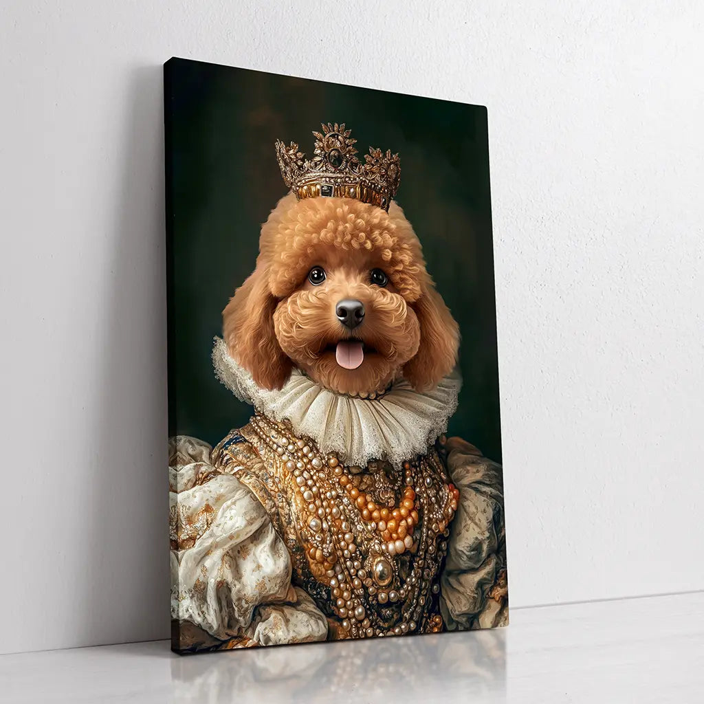 Royal Elegance custom dog portrait