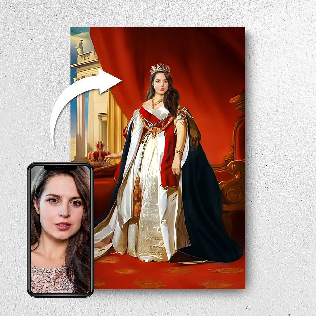Royal Grace custom portrait gift from photo