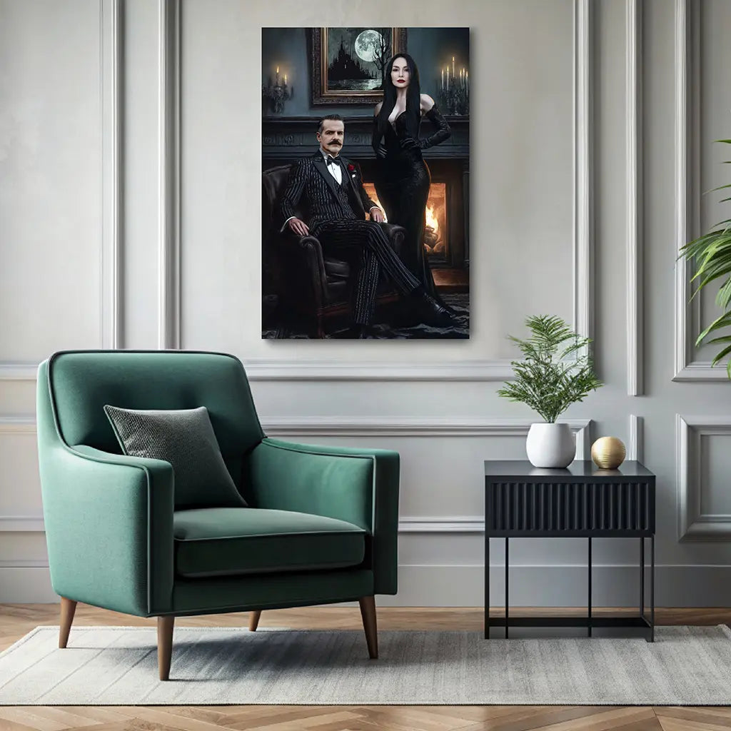 The Addams custom personalized portrait wall decor