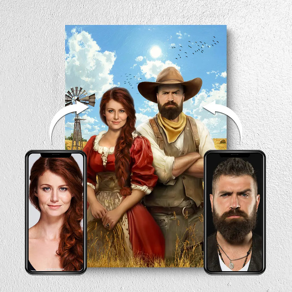 The American Farmers custom portrait from photo