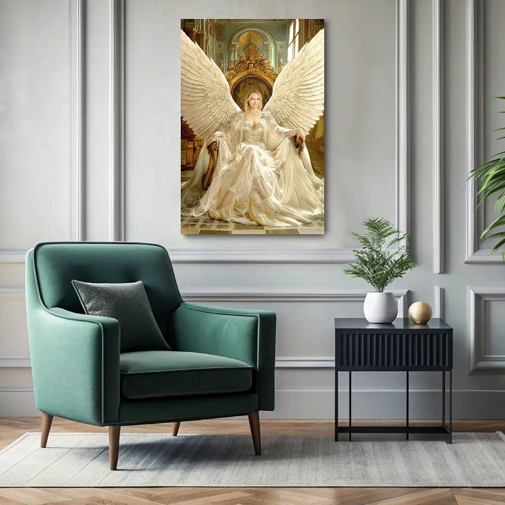 The Angel Queen custom personalized portrait wall decor