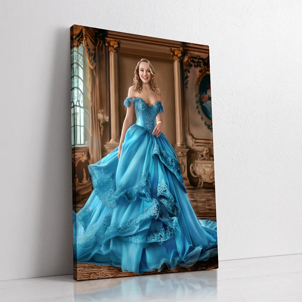 The Blue Princess custom personalized portrait