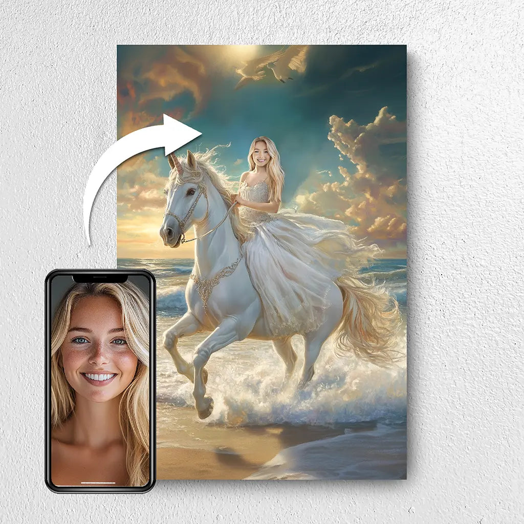 The Dream Queen custom royal portrait from photo