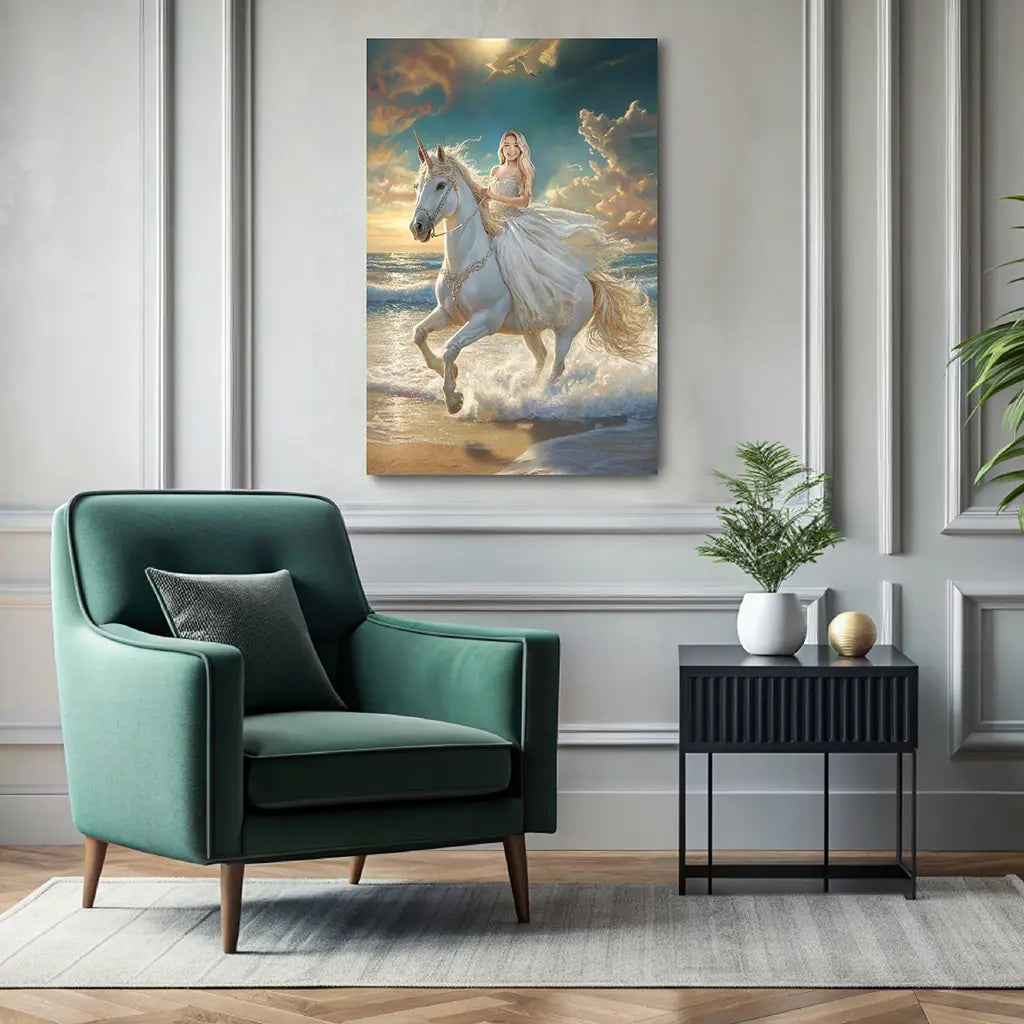 The Dream Queen custom royal portrait wall art canvas