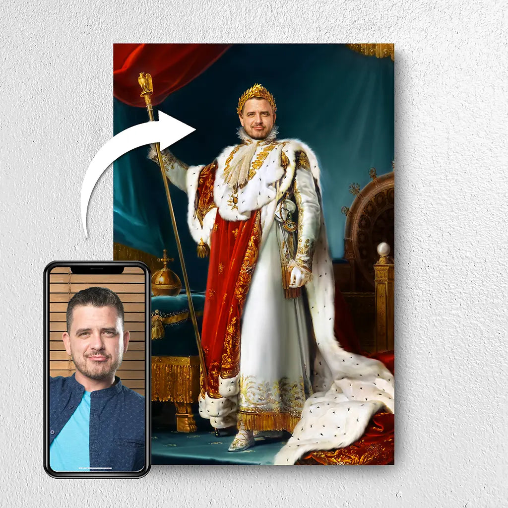 The Emperor custom royal portrait from photo