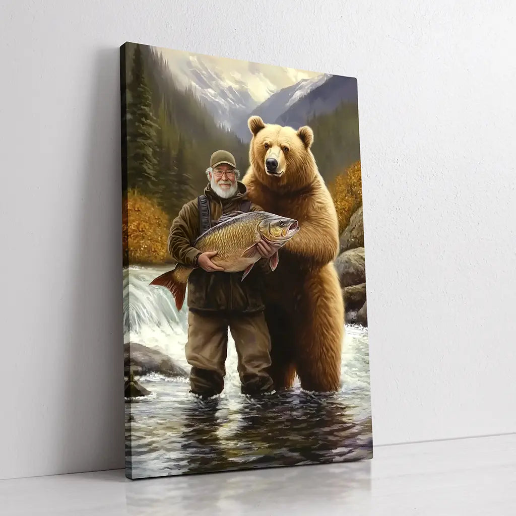 The Fishing Buddycustom portrait
