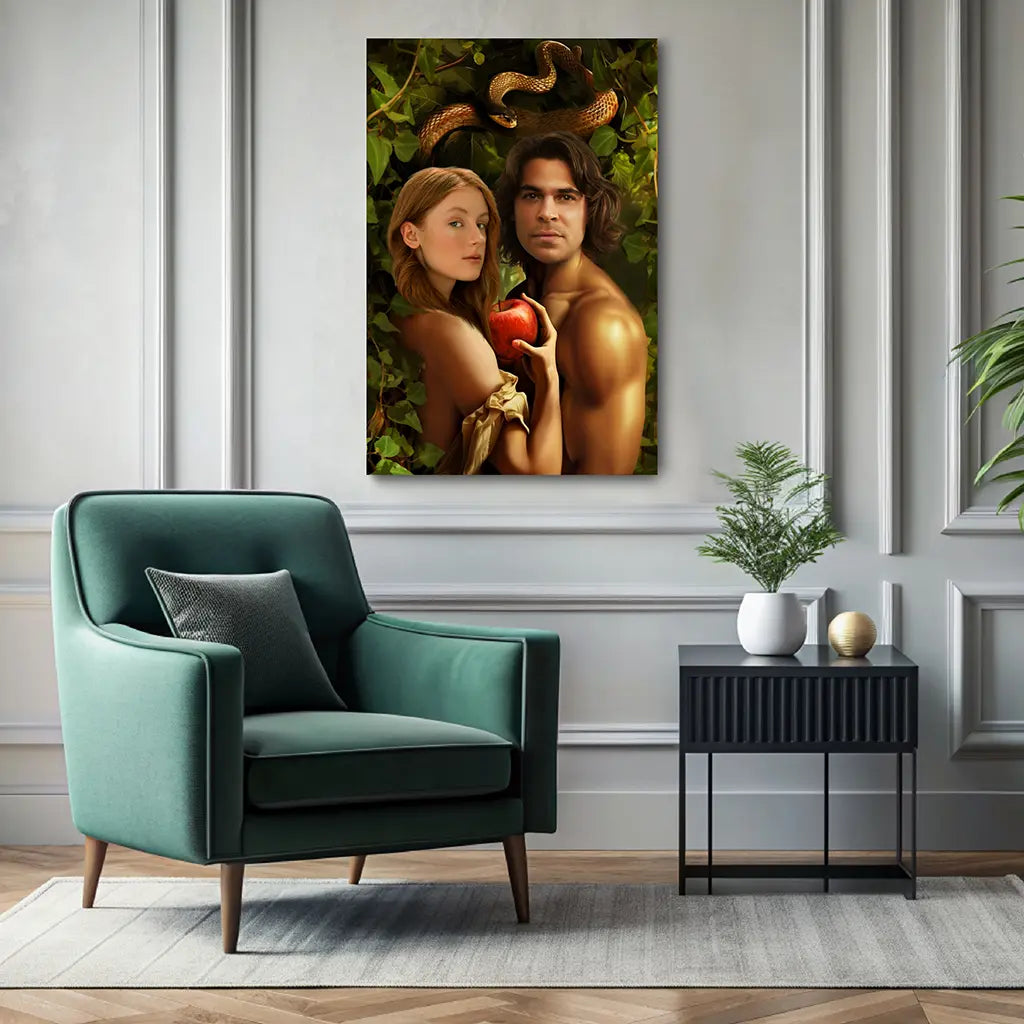 The Forbidden Garden custom personalized portrait wall decor