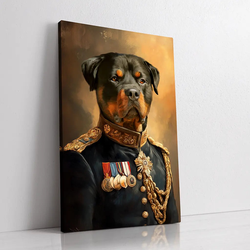 The General custom dog portrait