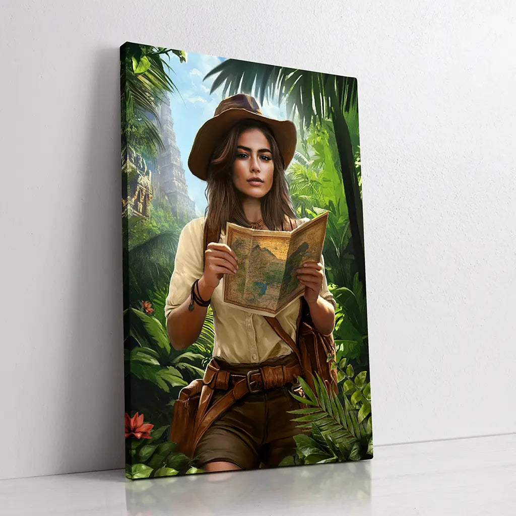 The Jungle Explorer custom female portrait