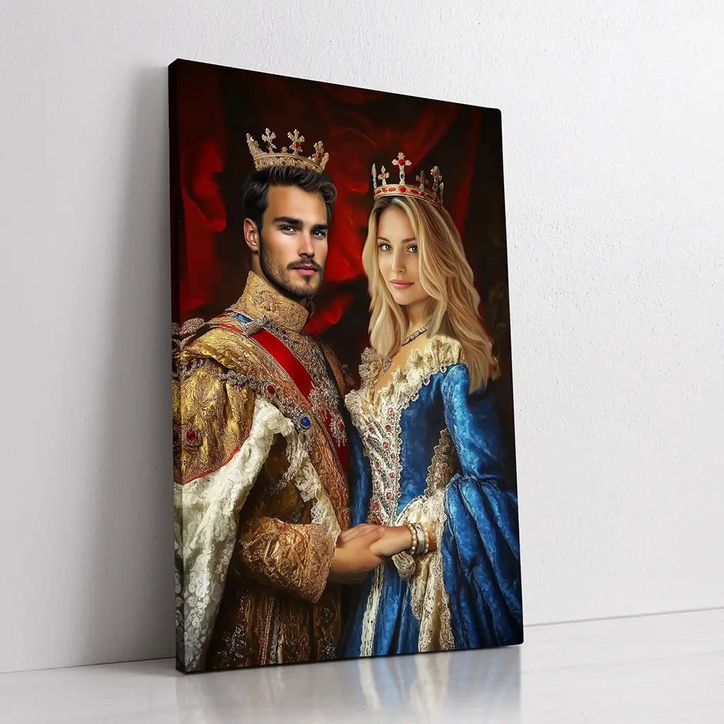 The King and Queen custom royal portrait