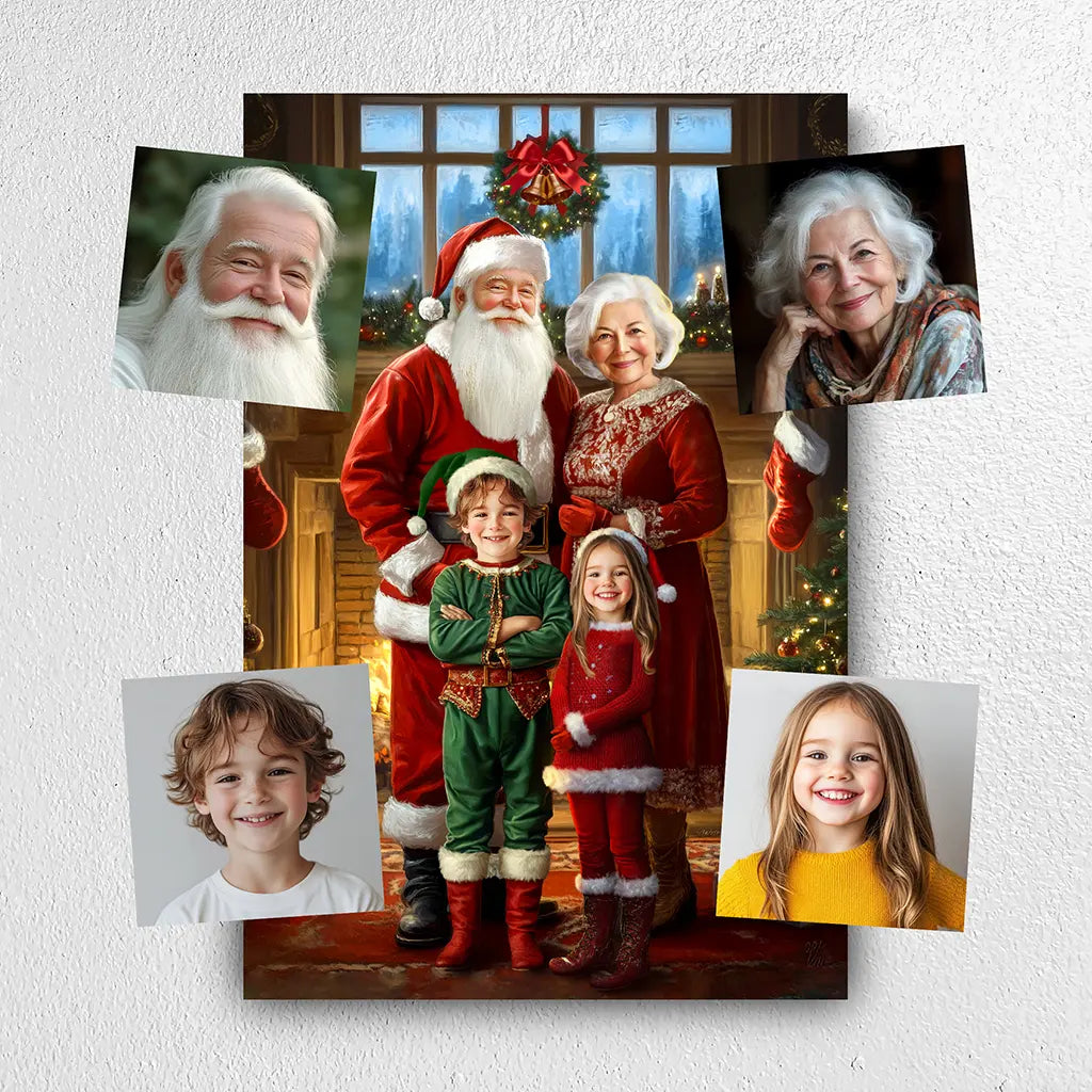 The Magical Christmas Moment custom portrait from photo
