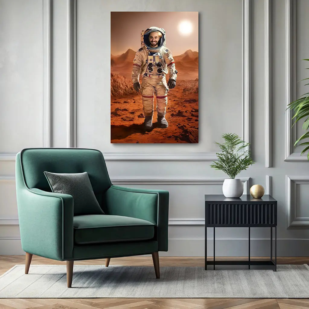 The Mars Explorer astronaut portrait gift