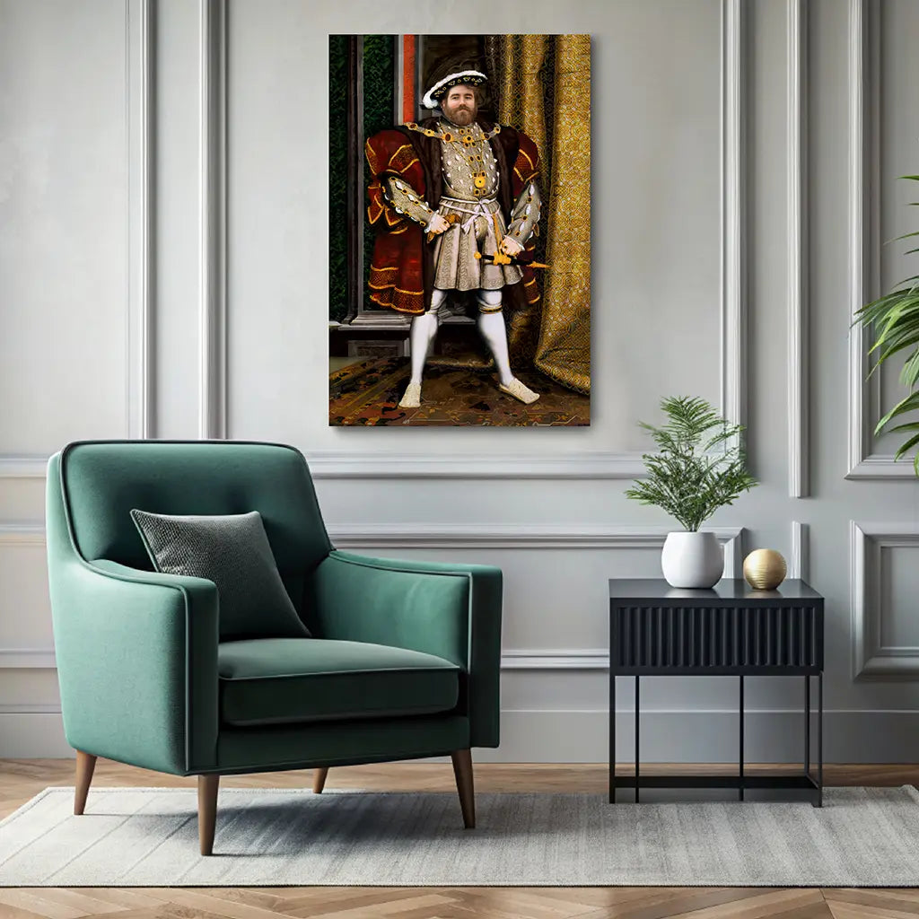 The Monarch custom royal portrait canvas