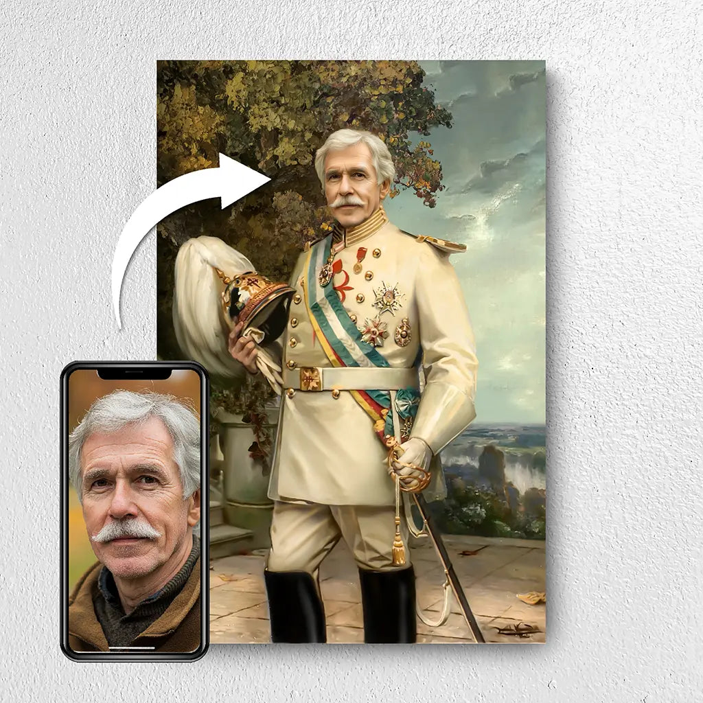 The Noble Officer custom portrait from photo
