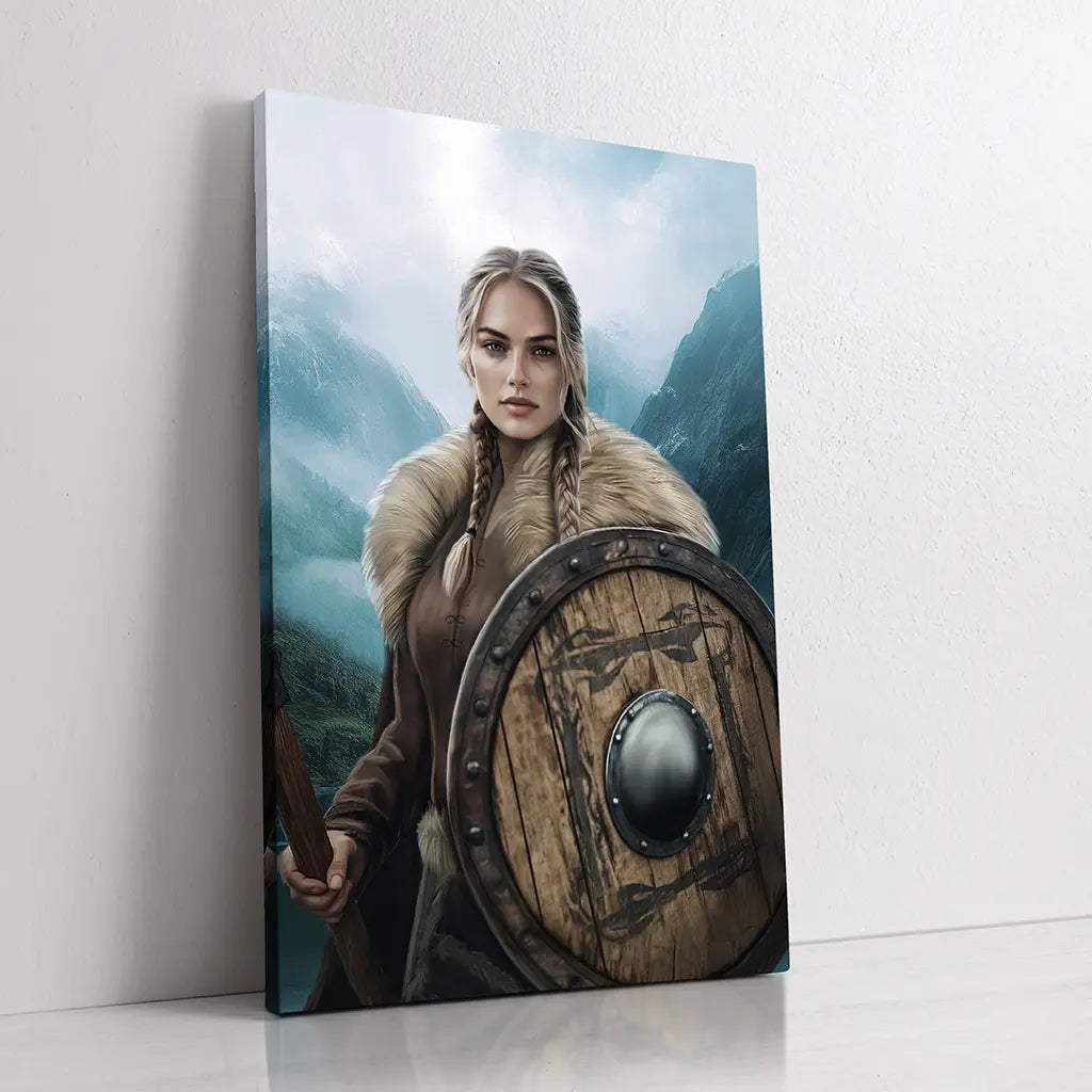 The Norse Shieldmaiden custom female viking portrait