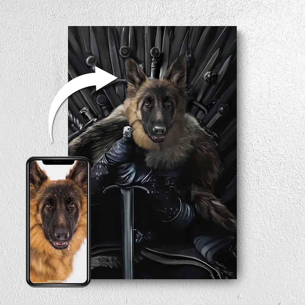 The North King custom dog portrait from photo