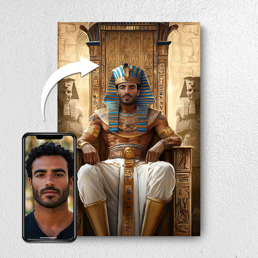 The Pharaoh custom portrait from photo