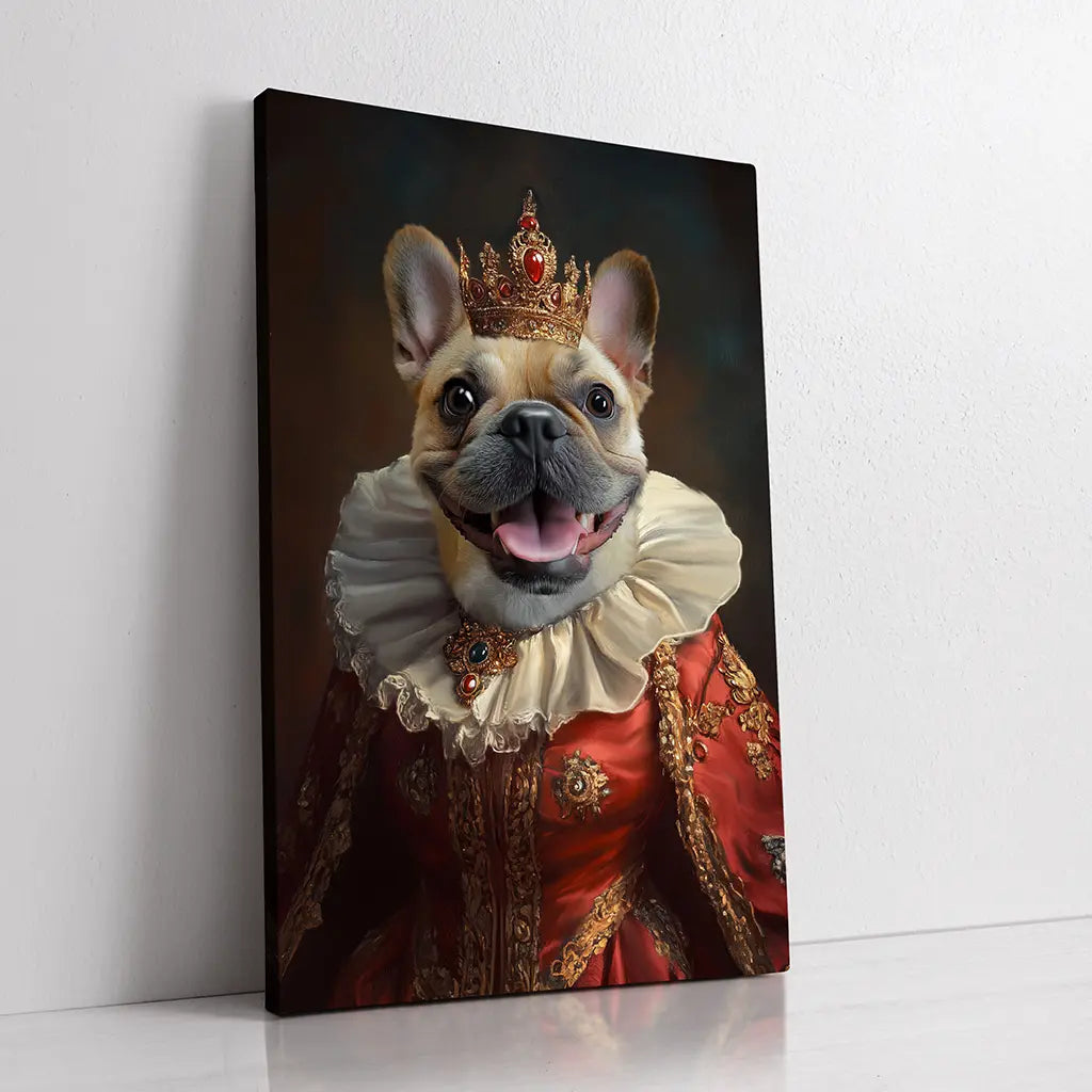 The Queen custom dog royal portrait