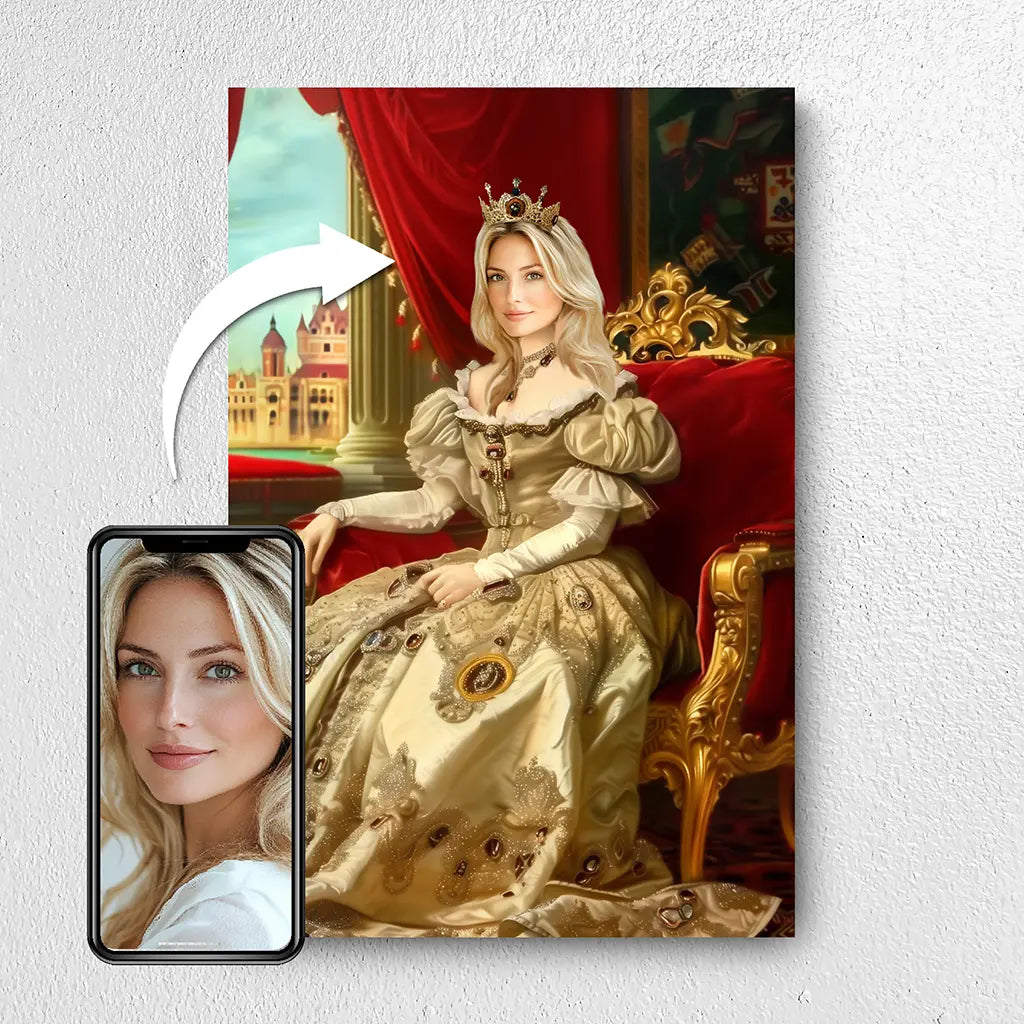 The Queen custom royal portrait from photo