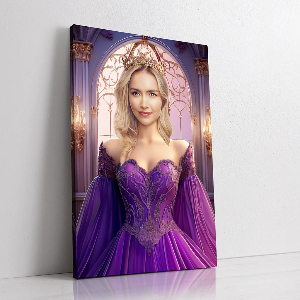 The Queen of Elegance custom personalized female royal portrait
