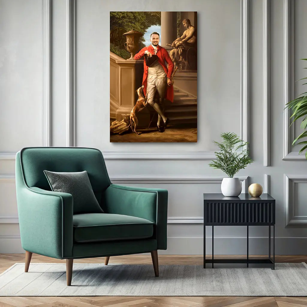 The Regal Gentleman custom portrait wall art canvas