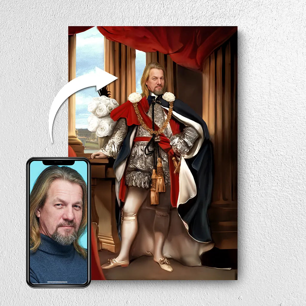 The Regal Nobleman custom portrait gift from photo