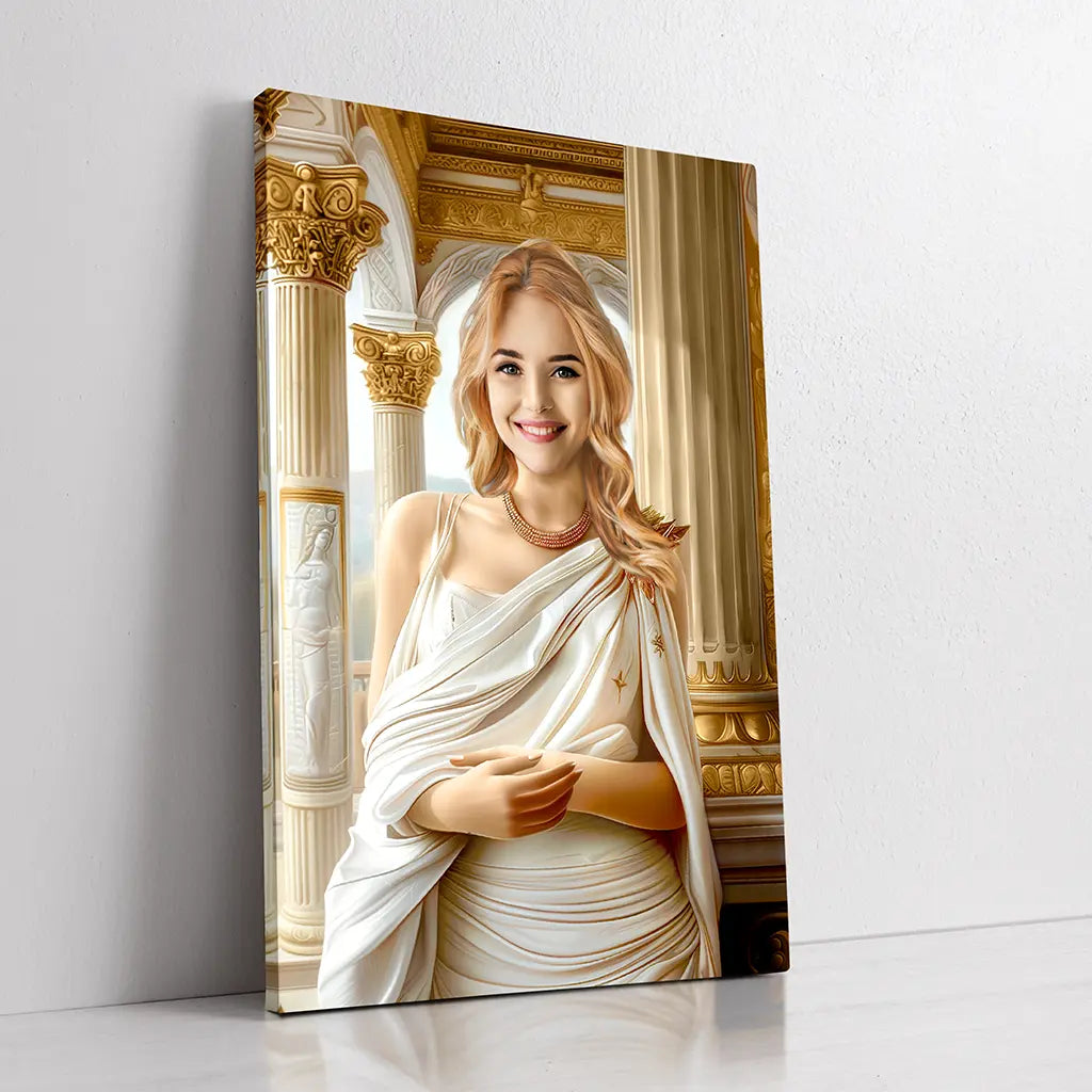 The Roman Goddess custom royal portrait