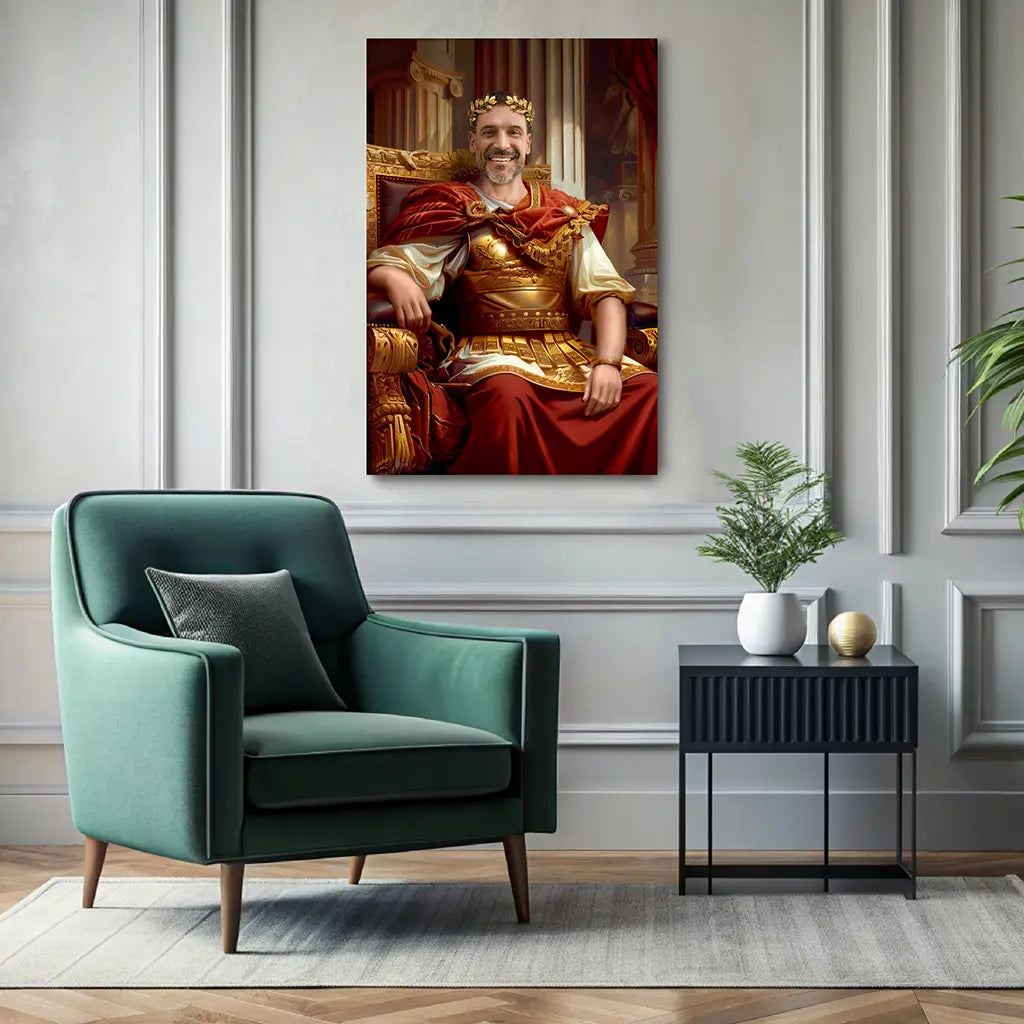The Roman Imperator custom personalized portrait wall decor