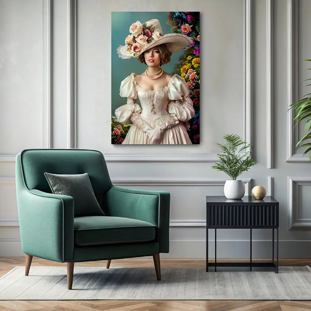 The Royal Dame custom personalized portrait wall decor