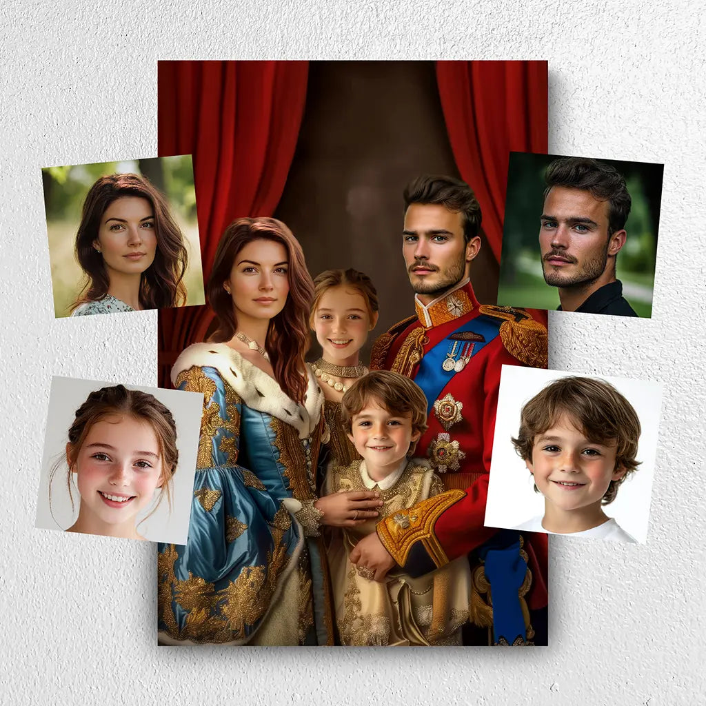 The Royal Family custom royal portrait from photo