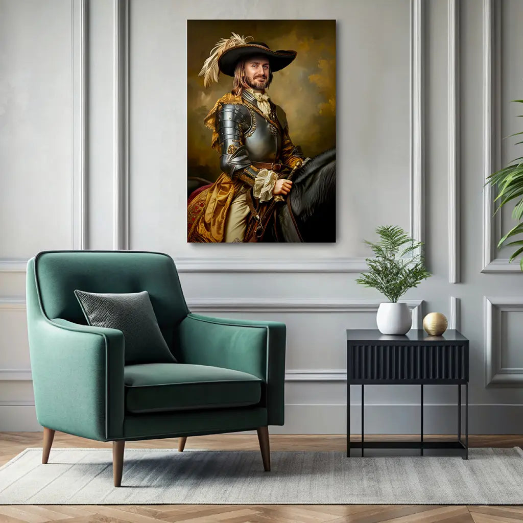 The Royal Knight custom personalized portrait wall decor