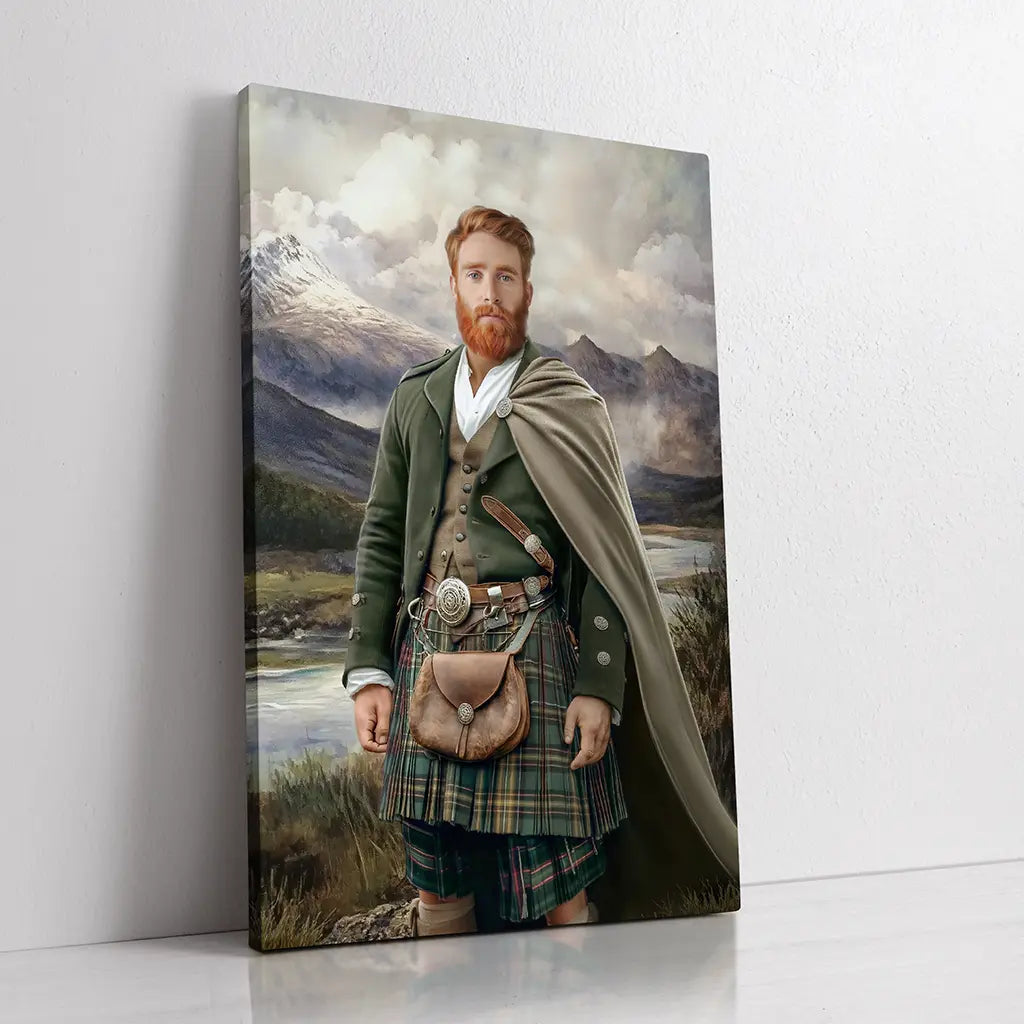 The Scottish Highlander custom portrait