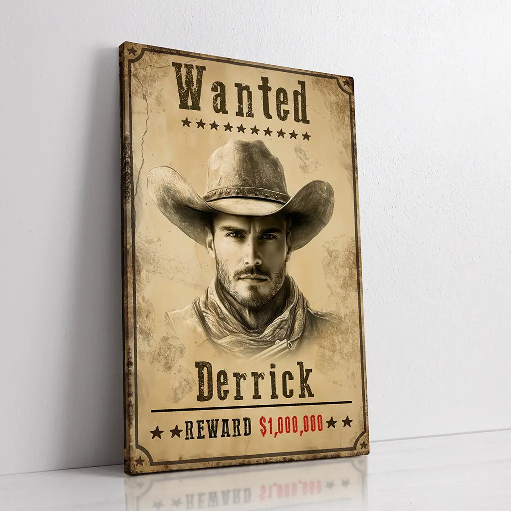 The Shadow of the West custom wanted portrait