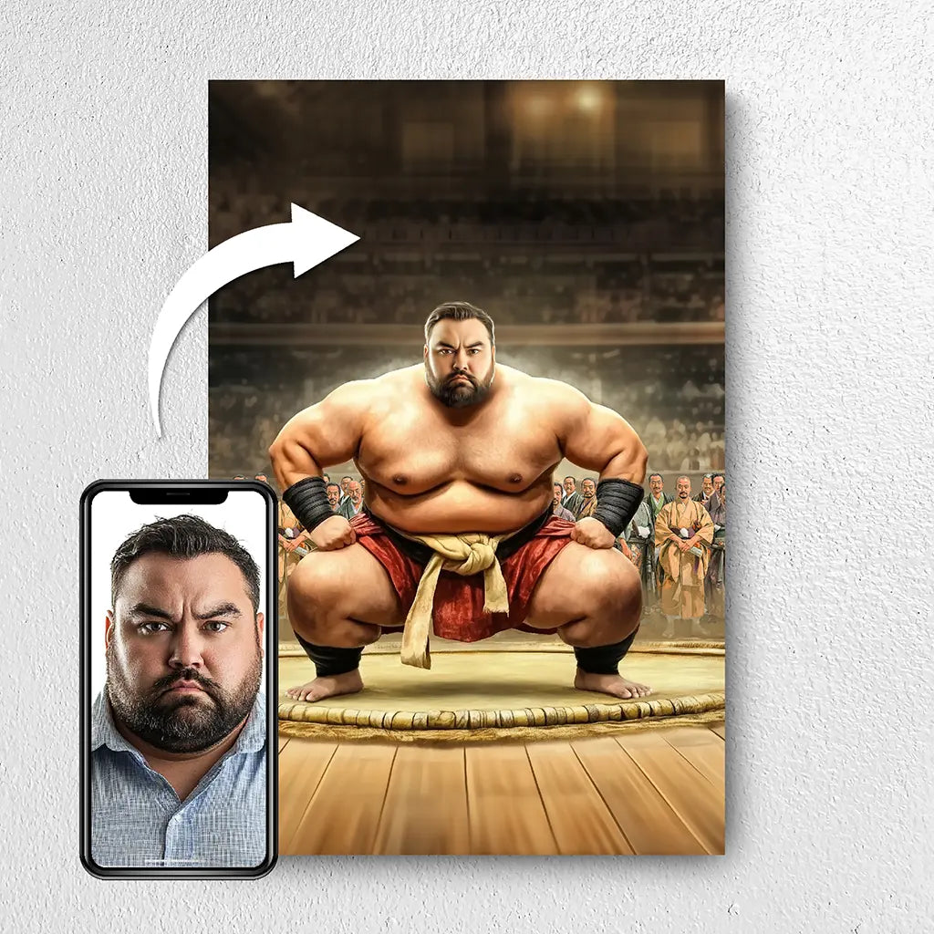 The Sumo custom male portrait from photo