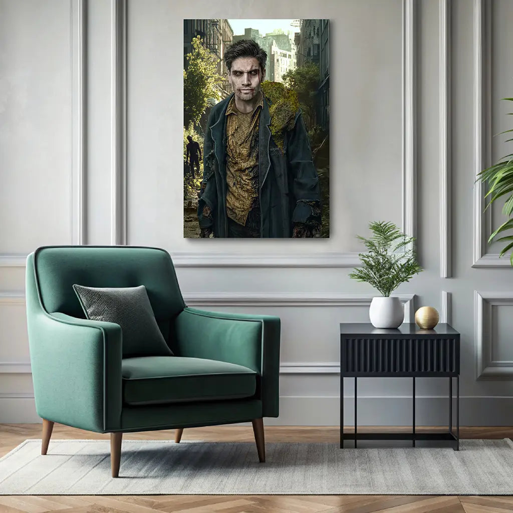 The Undead custom personalized zombie portrait wall decor
